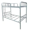 Hot selling school metal bunk bed,triple beds with cabinet,iron bed