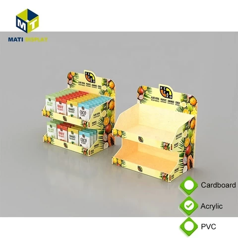 Hot-selling Snacks Drinks Counter Display Food Display PVC Arcylic Cardboard Racks Professional Manufacturing