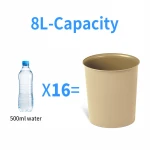 Household Flame Retardant Hotel Living Room Creative Fireproof  Withou Cover Room Trash Can Plastic Fire Retardant Trash Can