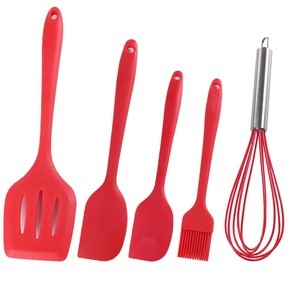 Household Food Silicone  Kitchen Accessories 5 Pack Kitchen Utensil Set