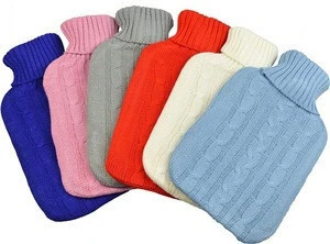 Housewares Full Size Hot Water Bottle With Knitted Cover