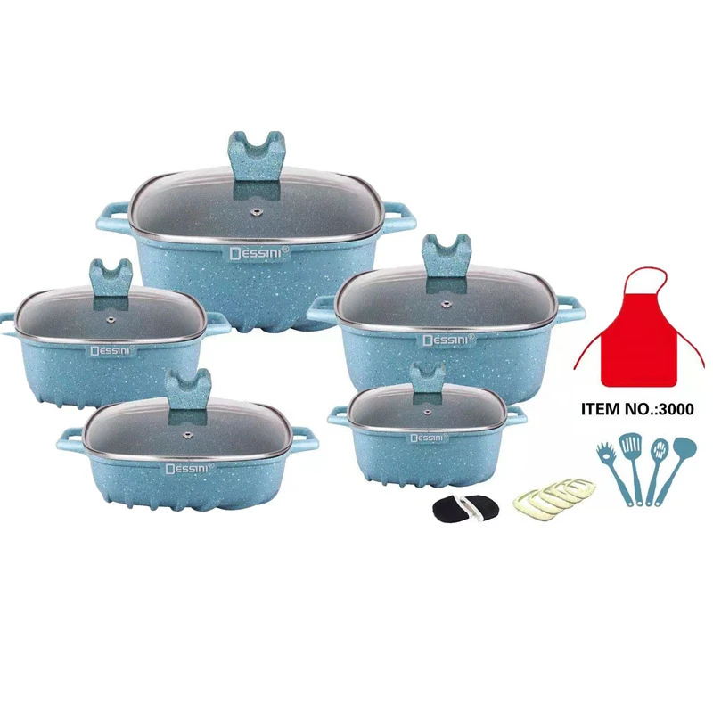 Housewares kitchen accessories cooking pot aluminum nonstick cookware sets