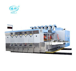 HUALI-PACK lead edge feed corrugated carton box flexo printing slotting die cutting machine
