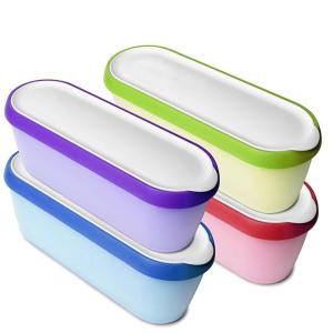 Ice Cream Containers Insulated Ice Cream Tub for Homemade Ice-Cream, Gelato or Sorbet - Dishwasher Safe - 1.5 Quart Capacity