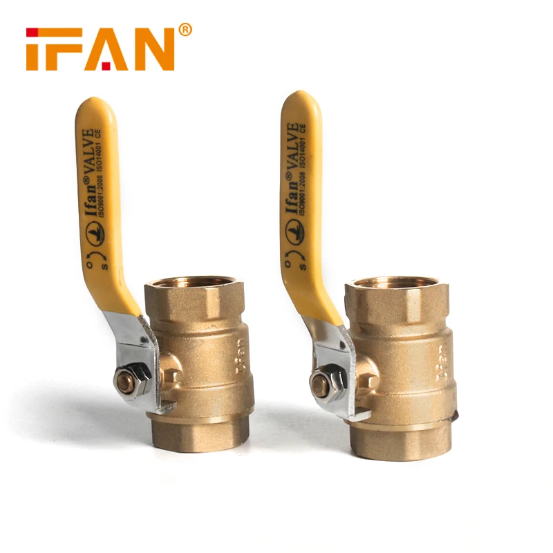 IFAN Factory 1/2"-2"size 81052 Brass Ball Valve 2 Inch Brass Uion Brass Ball Valve With Locking Handle