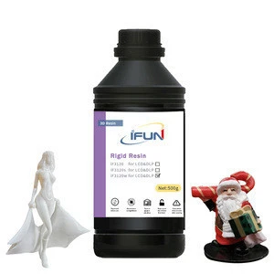 IFun #3120w White color Basic rigid low odor 3D LCD/DLP SLA Printer Resina for customized remote-controlled vehicle toy