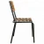 Import Indian Handmade Industrial Chairs Iron Frame Wooden Seat Dining Chair from India