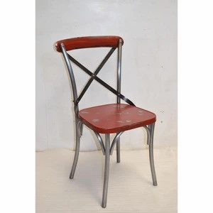 Industrial furniture high quality iron wooden bar chair
