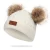 Import Infant Toddler Baby Knitting Woolen Hat Warm Winter Pure Color Double Pom Pom Boys Girls Beanie Cap Kids Winter Hats from China