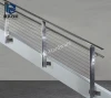 interior side mount stair stainless steel post cable railing