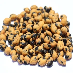 Japanese Roasted Spicy Coated Black Beans Snack, Packing in PE Bag