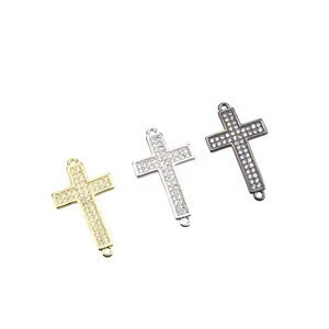 Jewelry Findings & Components Connector Cross Plated Religious Jewelry Bracelet Accessories