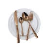 Jieyang shengde factory price online shopping rose gold fork and copper spoon gift stainless steel cutlery china flatware set