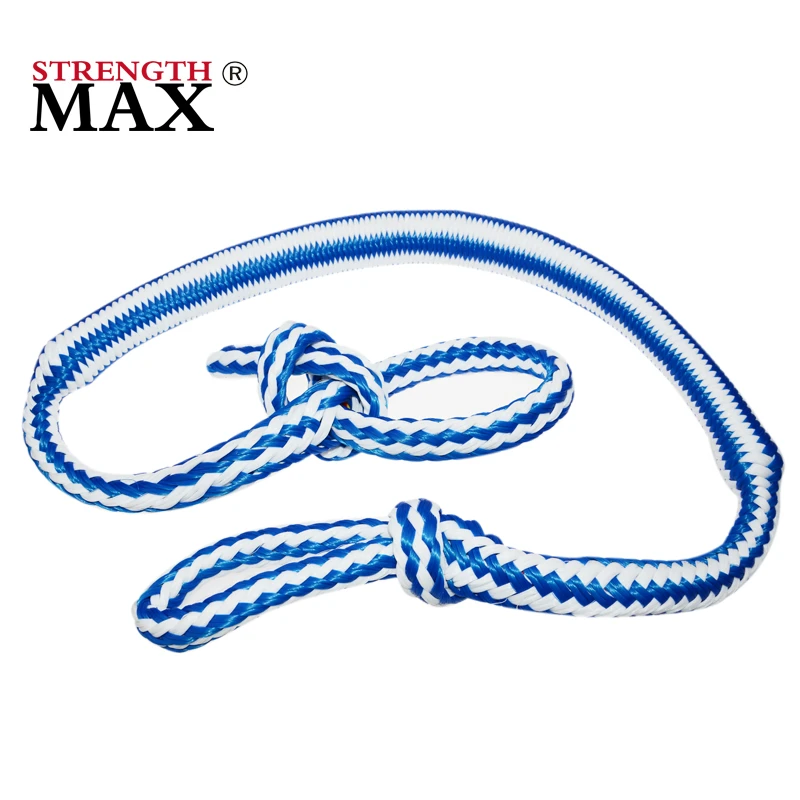 (JL Rope)  10mm blue/white Twisted Silk braid Rope, Rayon Cord