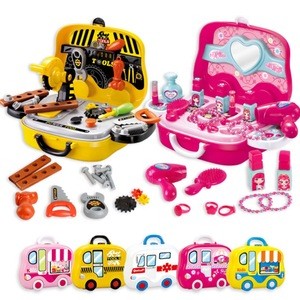 Juguete De Cocina | 2 IN 1 Suitcase Baby Toy Kitchen Toys Pretend Play Toys Kitchen Set For Kids