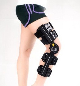 Kangda black universal  angle  Adjustable ROM Knee Brace  for  correction of knee contracture