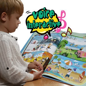 Kids Learning English Sound Toy Ebook/Music Book for Preschool Children Education