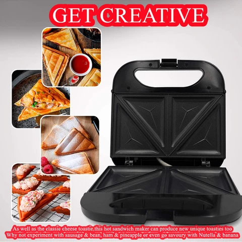 Kitchen Living Both Sides Of The Heating Electric Mini Double Egg Waffle Pancake Sandwich Toaster Cooker Breakfast Machine Maker