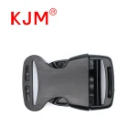 KJM School Bag Accessories Parts Adjustable POM Plastic Quick Side Release Backpack Buckle Clip