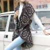 Knitted cardigan2020Autumn and Winter new European and American brocade sweater coat sleeveless knitted cape and shawl
