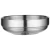 Import korean style 304 Stainless steel double kimchi plate golden round  side dish plate dipping sauce plate cold dish from China