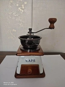 Lace small ceramic hand coffee grinder