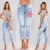 Import LADIES SEXY EMBROIDERY STRETCH Denim Jean For Women from China