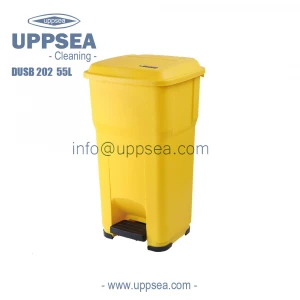 Large capacity foot step pedal dustbin garbage can 55 L/14.5 Gallon indoor outdoor trash bin hand free waste bin with cover