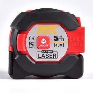 Laser Digital Tape Measure 40M Range Finder With 5M Measuring Tape LED Backlight  Laser Distance Meter