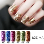 lCE MA Super Shinning Platinum Acrylic Powder Glitter Nail Gel Polish Set Good Price Nail Printer