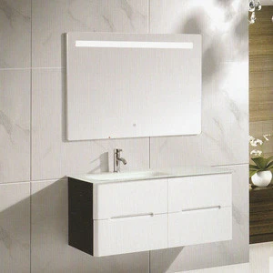 LED smart mirror design pvc wall mounted bathroom furniture prices