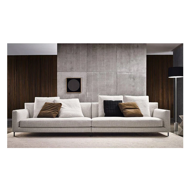 light and luxury Design solid wood frame fabrics Sectional Sofa For Home Living Room Furniture
