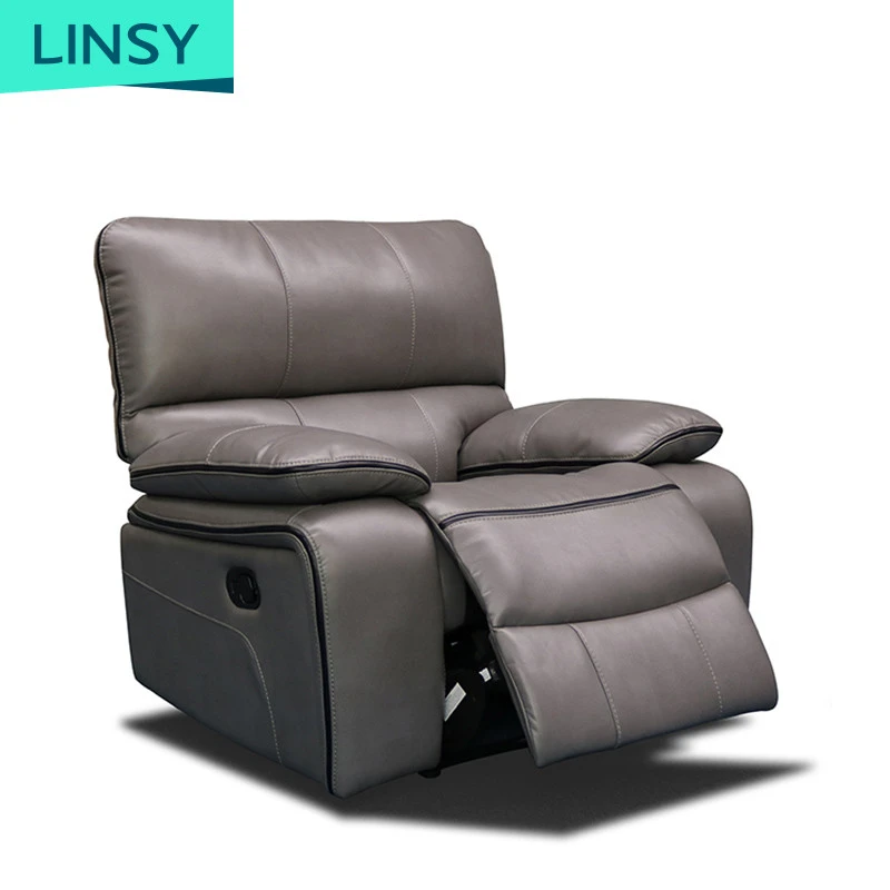 Living Room Full Lift Leather Recliner 3 Seat Manual Home Sectional Recliner Sofa Reclining Chair