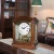 Import Lmade antique table mantle music wooden desk clock from Taiwan