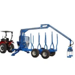 Log Loader Trailer/Farm Trailer Tractor Timber Trailer with Grapple