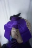 lolita steampunk gothic cosplay head down fleather head clip