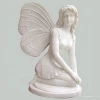 Long Hair Lady Statue Sculpture Stone Carving