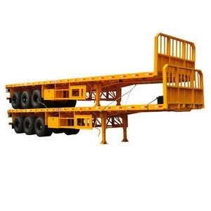 Low Price 3 Axle Flatbed Trailer for Sale