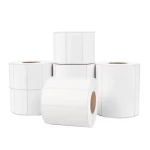 Lowest Price Promotion Product Blank Copperplate Label Paper 70*50mm Adhesive Label Sticker 1000 sheets