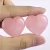 Lucky Stone Rose Quartz Gemstone Crafts Heart Shaped Smooth Edge RTS