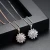 Import LUOTEEMI Luxury New Fashion Artificial Costume Wholesale Jewelry Rose Gold Plated Women Snow Flower CZ Necklace from China