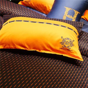 luxury 100% pure egyptian cotton embroidered design comforter duvet cover bed linen bed sheet bedding sets