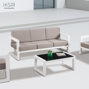 Luxury design outdoor furniture full aluminium garden sofa