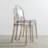 Luxury Transparent plastic dining chairs modern hotel furniture elegant Banquet wedding chair cheap acrylic resin ghost chair