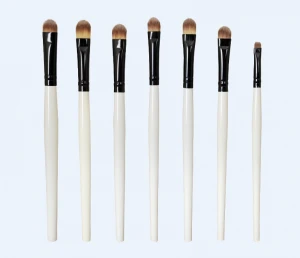Makeup Brush Set Nylon Hair and White Wooden Handle 4PCS Make up Accessories