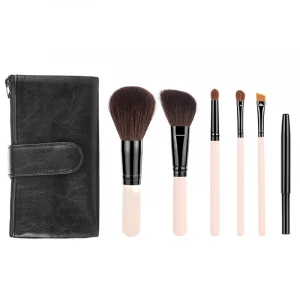 Makeup Brushes Kit Professional with Make up Purse Bag Pouch Portable 5PCS