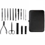Manicure Pedicure Set Nail Clippers-Buluri Stainless Steel Manicure Set with Travel Case for Men and Women