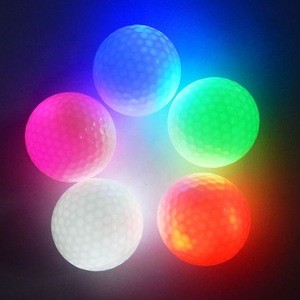 Manufactory Cheap Price Colorful Flashing Night Flashing Golf Ball