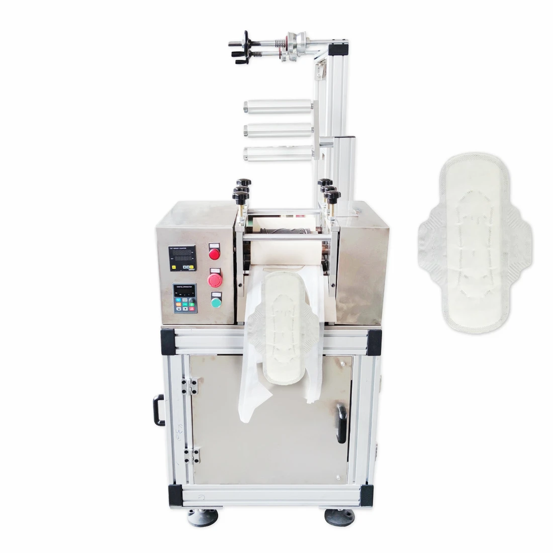 Manufacture China Low Cost Ultrasonic Sanitary Napkin Pad Making Machine For Napkin Producing