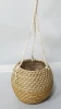 Manufacture round woven houseware garden vietnam cheap seagrass hanging wall planter